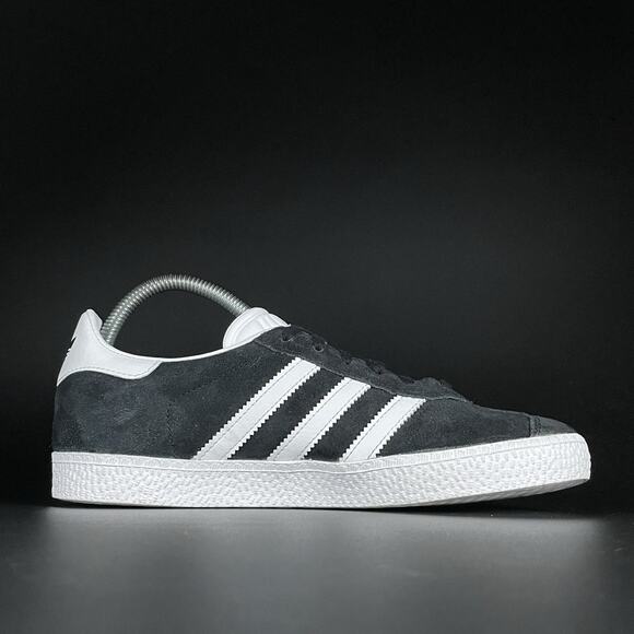 Size 5.5Y Women’s 6.5 Adidas Gazelle Core Black Cloud White Casual Shoes Sneaker - Picture 7 of 9